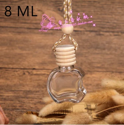 4ML 6ML 8ML 10ML Top Grade New Style Crystal clear Empty Bottles Car Perfume Pendant Essential Oil Bottles Parfume Containers