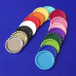 New Arrival 50pcs/Lot 16 Colored Flattened Bottle Caps For Crafts DIY Hair Bows Necklace Accessories Metal Beer Bottle Caps