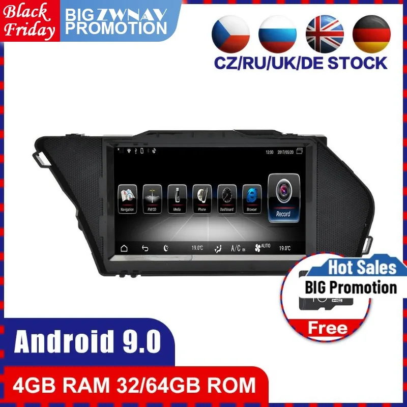Фото Автомобильный стереоплеер Android с GPS для Mercedes-Benz GLK X204 2008 2009 2010 2011 2012, авто аудио, мультимедийный радиоприемник, головка Uint