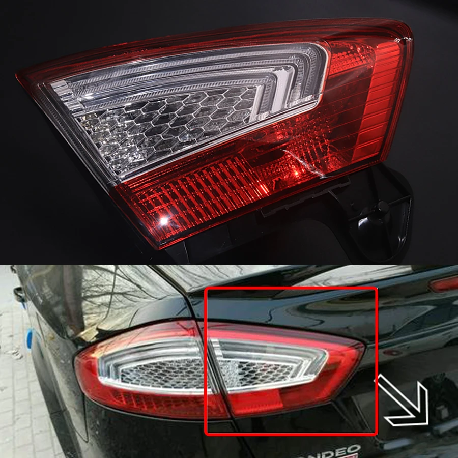 

JEAZEA 1X Left Side Inner Rear Tail Light Lamp BS71-13A603-AC Taillight For Ford Mondeo Fusion Hatchback 2011-2012 2013-2015