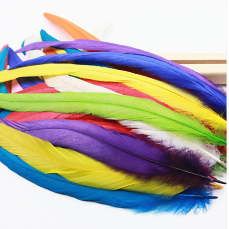 50-1000Pcs Natural Rooster Tail Feathers 30-35CM 12-14