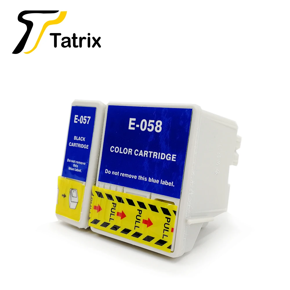 خرطوشة حبر متوافقة مع Epson T057 T058 من Tatrix لإبسون ME1، ME100، ME1+ إلخ. طابعة