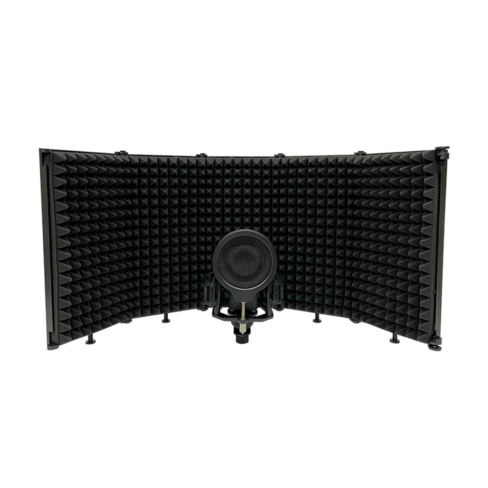 Adjustable 5 Panel Microphone  - Vocal Booth Isolation Shield review and price