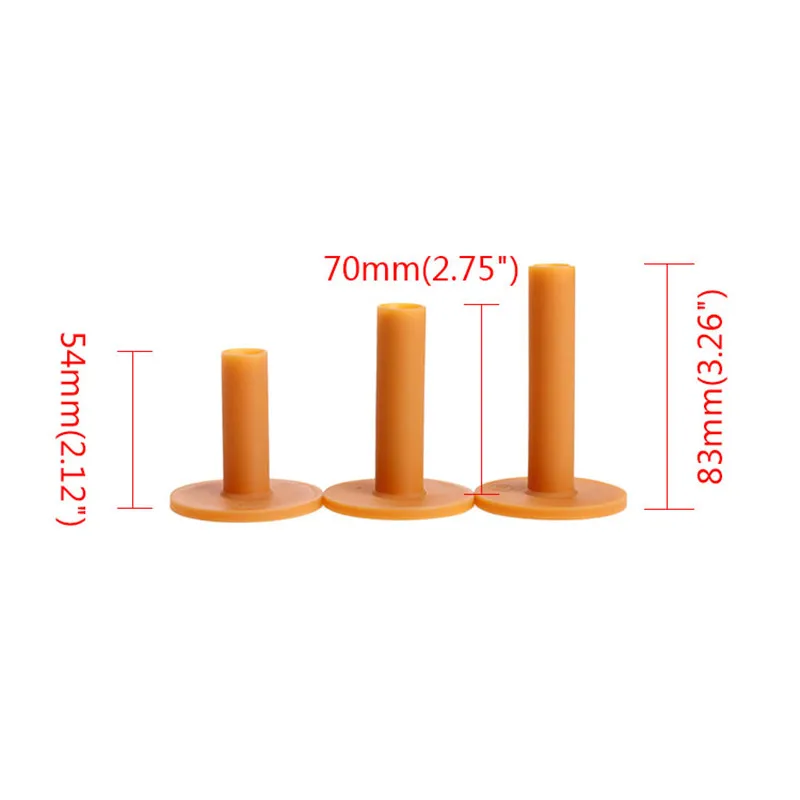 3Pcs Rubber Golf Tees Holder Golf Tee Range Driving Practice Mat 54mm/70mm/83mm Durable Golf Accessories Training Practice