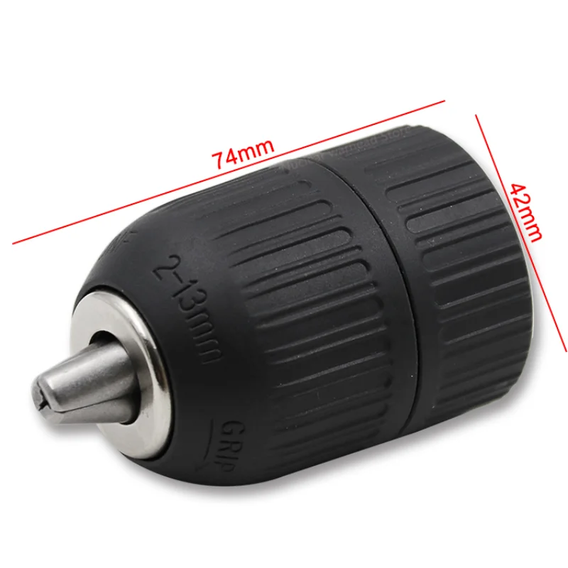 Convertidor de portabrocas sin llave preciso de 2-13mm, adaptador de cambio rápido de rosca de 1/2 "-20UNF