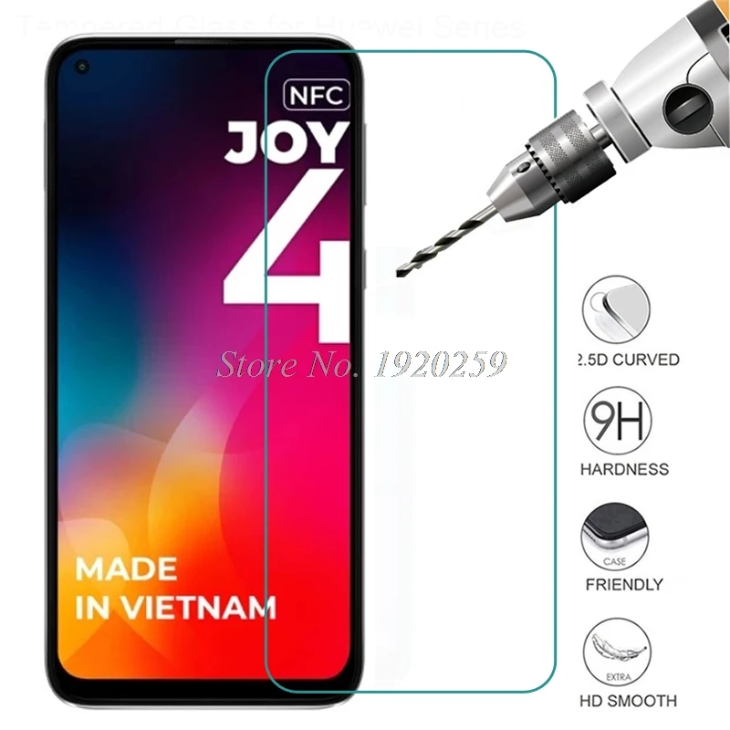 Protective Glass For Vsmart Joy 4 NFC Screen Protector Glass For V Smart Tempered Glass Vsmart Joy4 Front Film 9H Guard Glass