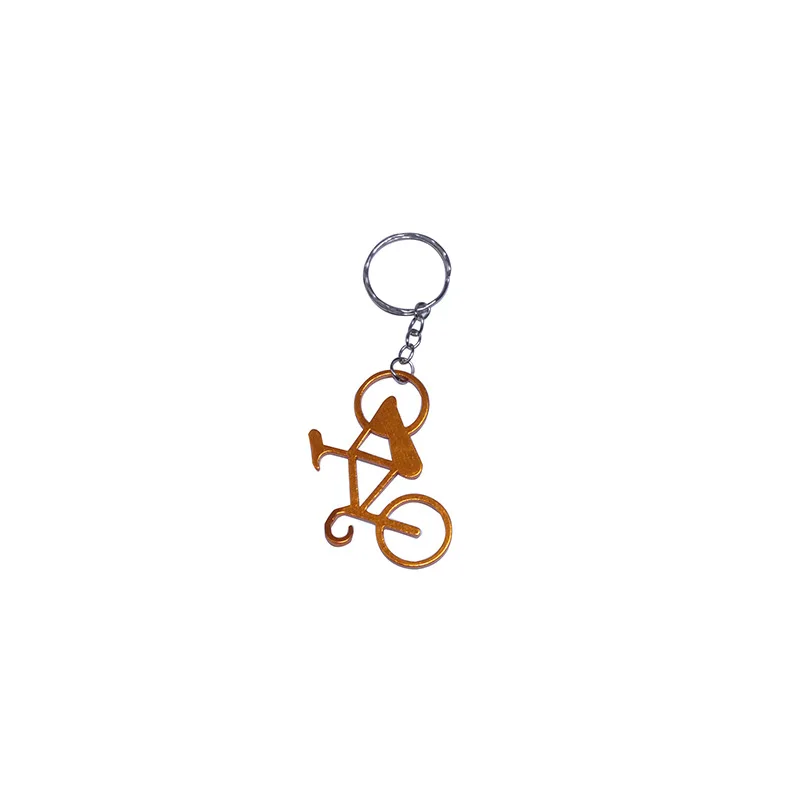 Wholesale Portable Beer Bottle Opener Keychain Mini Opener Cute Bike Bicycle Keychain Key Rings Bottle Openers Creative Gift 1pc