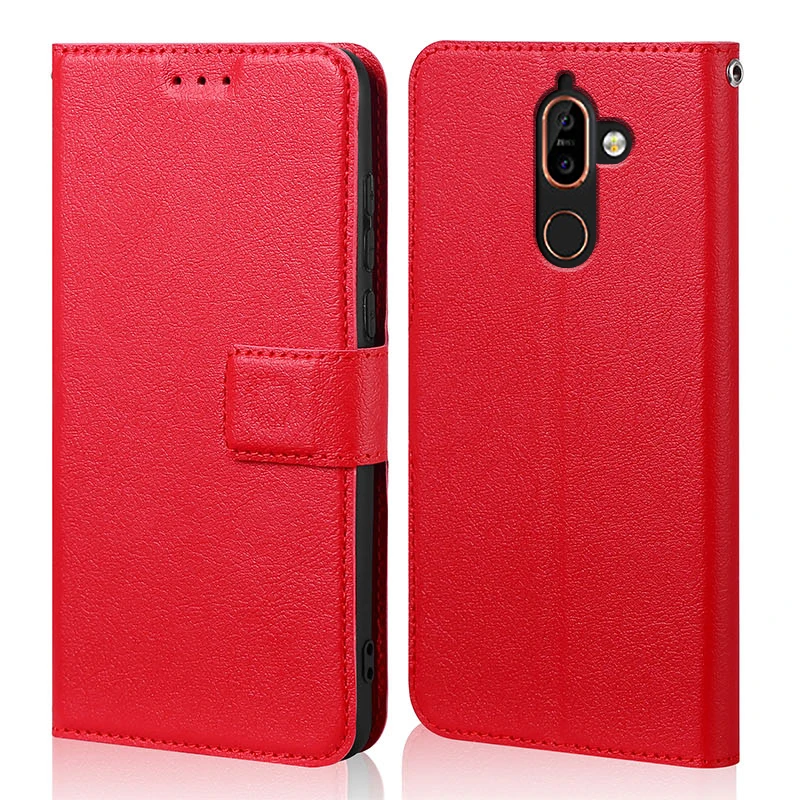 Silicone Flip Case for Nokia 7 Plus Luxury Wallet PU Leather Magnetic Phone Bags Cases for Nokia 7 Plus with Card Holder 6.0\