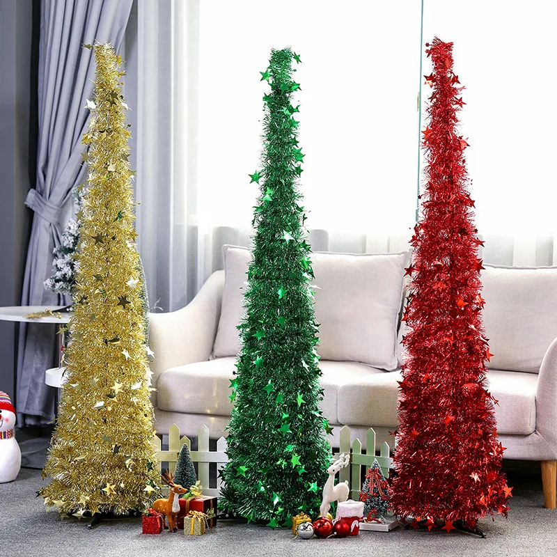 2020 In Stock Christmas Tree with Stars 1.5 meters Encryption Hot Sale New Year Decorations for Home