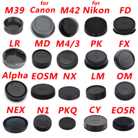 5pcs / 10pcs Rear Lens Cap for Canon FD Nikon Sony NEX Alpha Pentax PK Q Olympus M4/3 OM Minolta MD Fujifilm FX Leica LM M39 M42