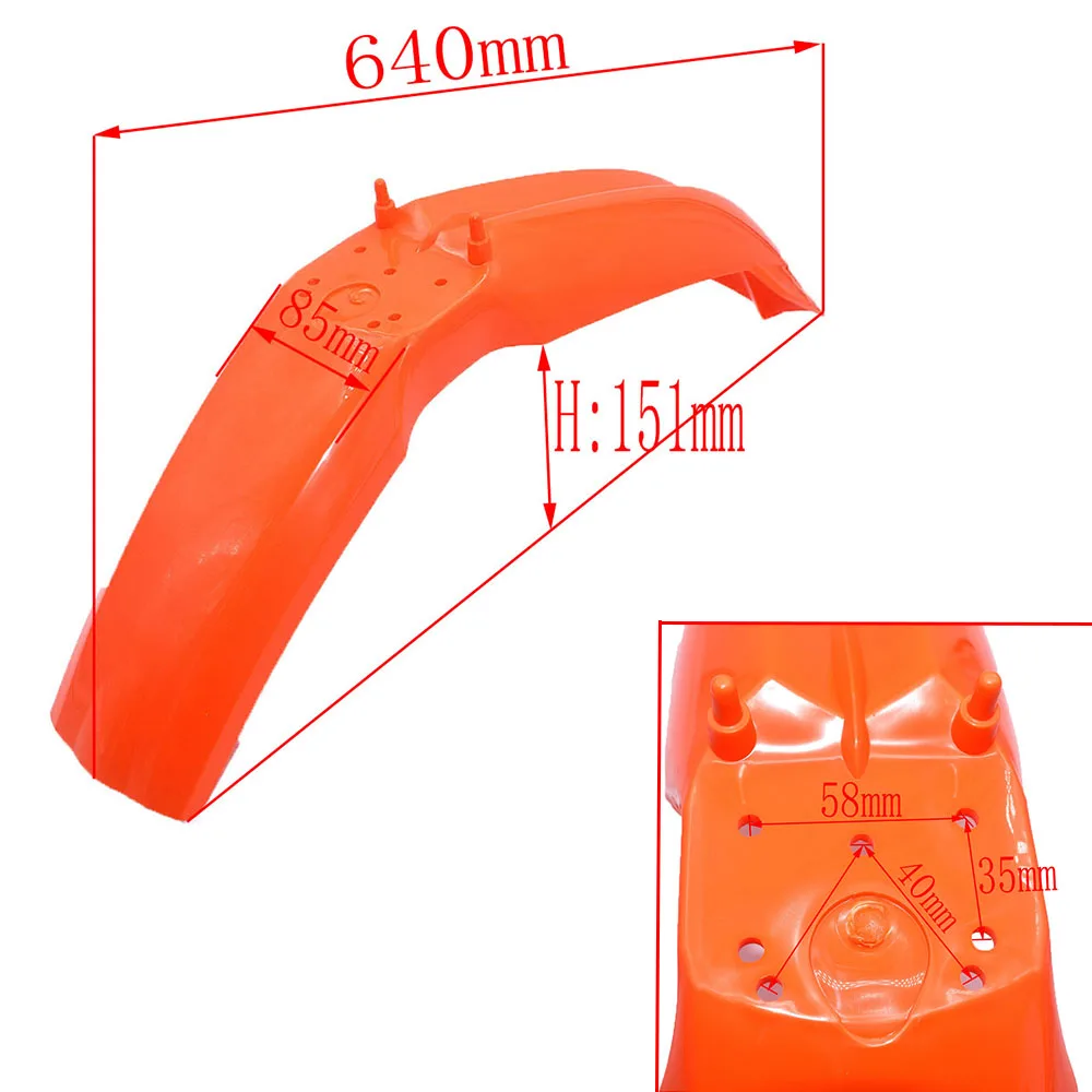 Dirt Pit Bike Plastic Cover Shell For Kayo K2 K7 BSE J2 Modified Plastic Fender Guard