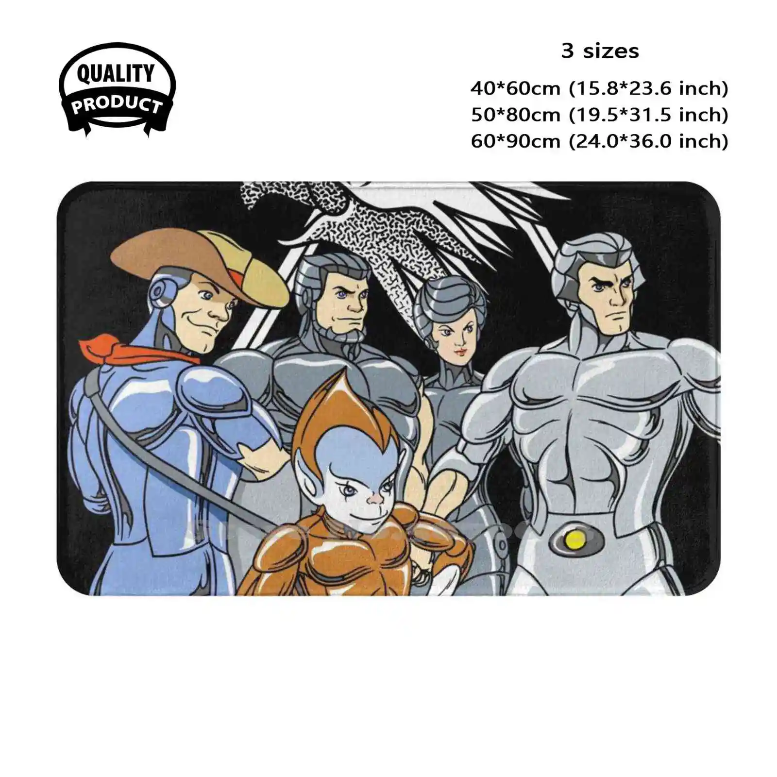 Cyber Soft Cushion Home Carpet Door Mat Car Rug Silverhawks Steelheart Steelwill