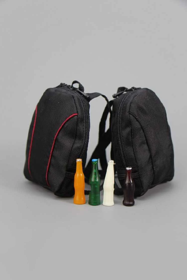 

1/6 Scale Two Shoulders Computer Bag Backpack with Two Bottles Models for 12''Figures Bodies Accessories