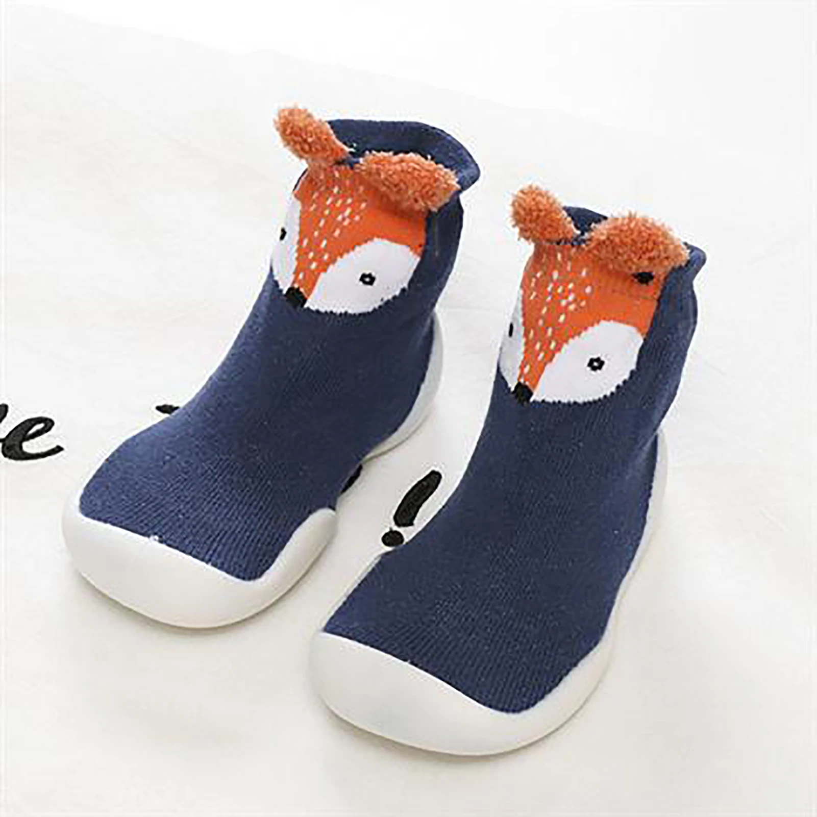 Baby Toddler Shoes Baby Shoes Non-slip Fox Tiger Thickening Shoes Sock Floor Shoes Foot Socks Animal Style Size 21/23/25/27