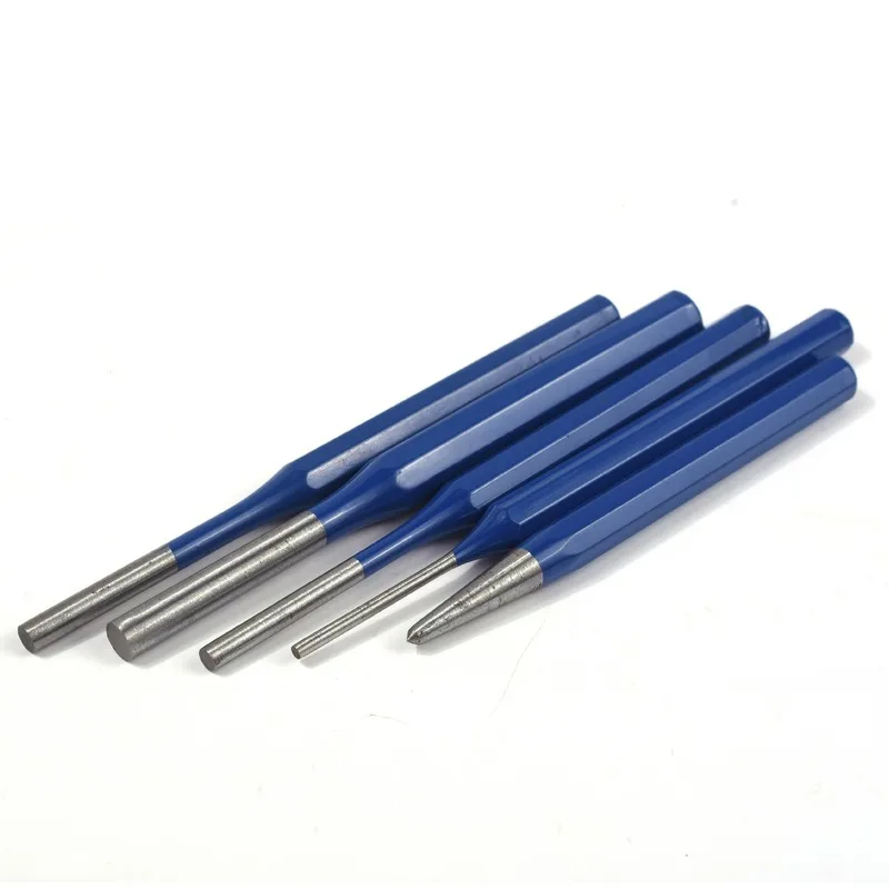 High quality 12PCS/Set 3-8mm Vanadium steel Wood Carving Tool  Punch Pin Chisel Rivet Screw Mark Hole Woodwork Carve Set