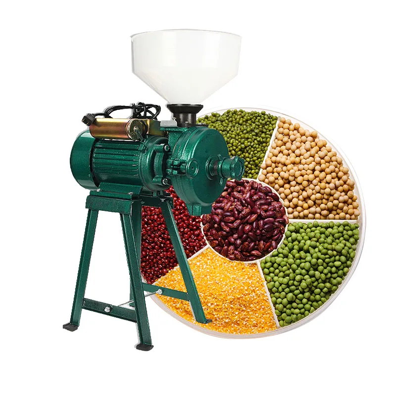 High Power Grain Powder Grinder Wet And Dry Cereals Milling Machine Rice Corn Grain Coffee Wheat Feed Mill