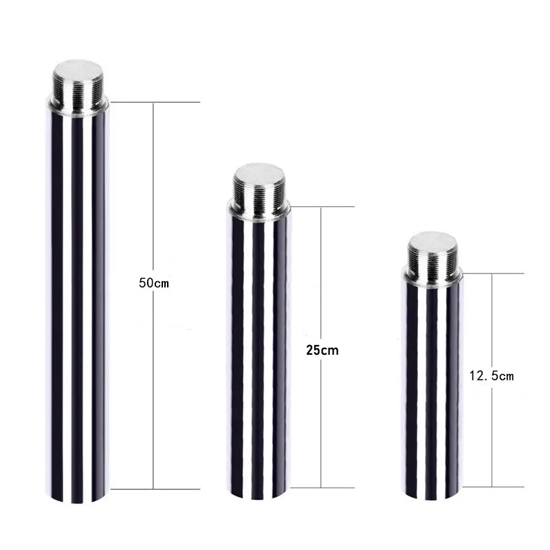 Diamater 45mm x 12.5-25-50 Cm Extend Pole Tube Removable Extension Pipe Stripper Pole Dance Spin Pole or Backpack Storage bag