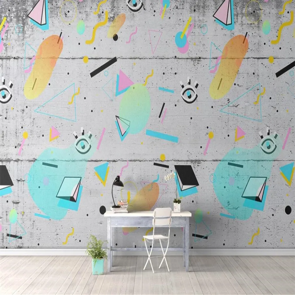 

Milofi Custom 3D Wallpaper Mural Abstract Geometric Background Wall Background Wall Living Room Bedroom Decoration Wallpaper