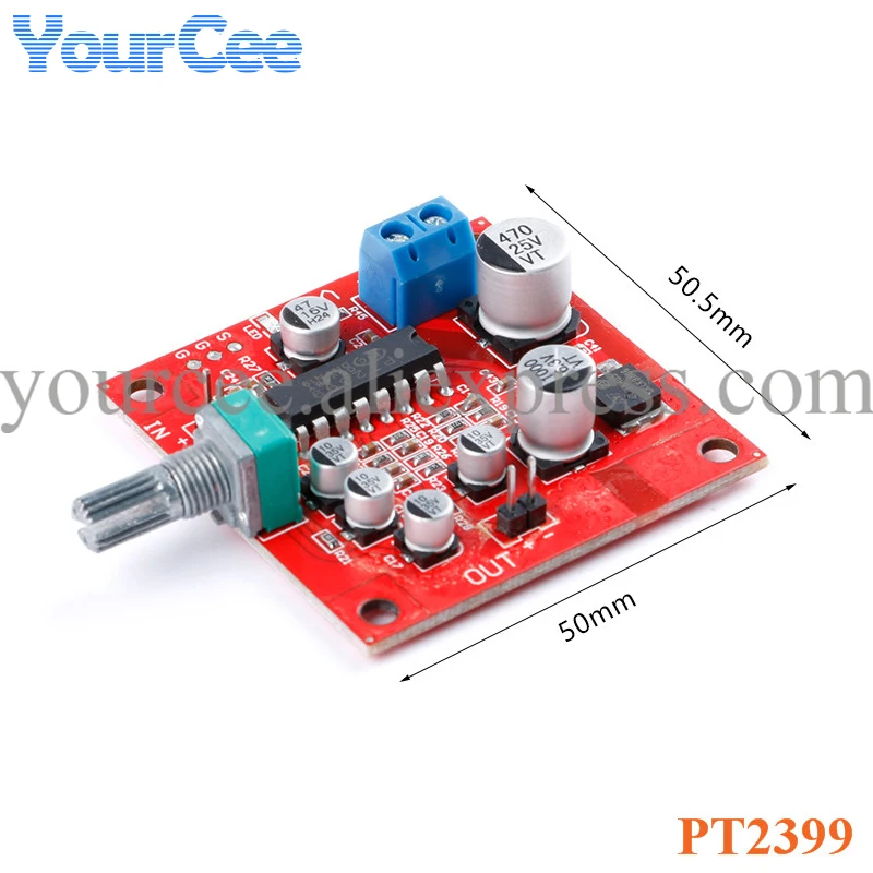 PT2399 Microphone Reverb Plate Reverberation Board No Preamplifier Function Module DC 6-15V