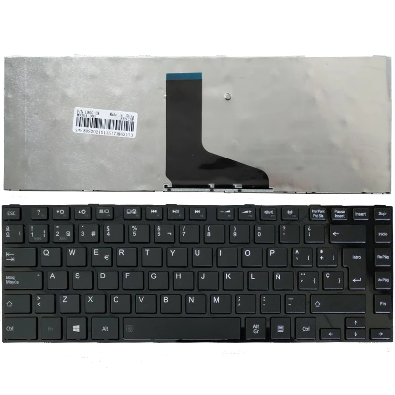 

New Spanish Keyboard For TOSHIBA SATELLITE L800 L800D L805 L830 L835 L840 L845 P840 P845 C800 C840 C845 M800 M805 SP Black