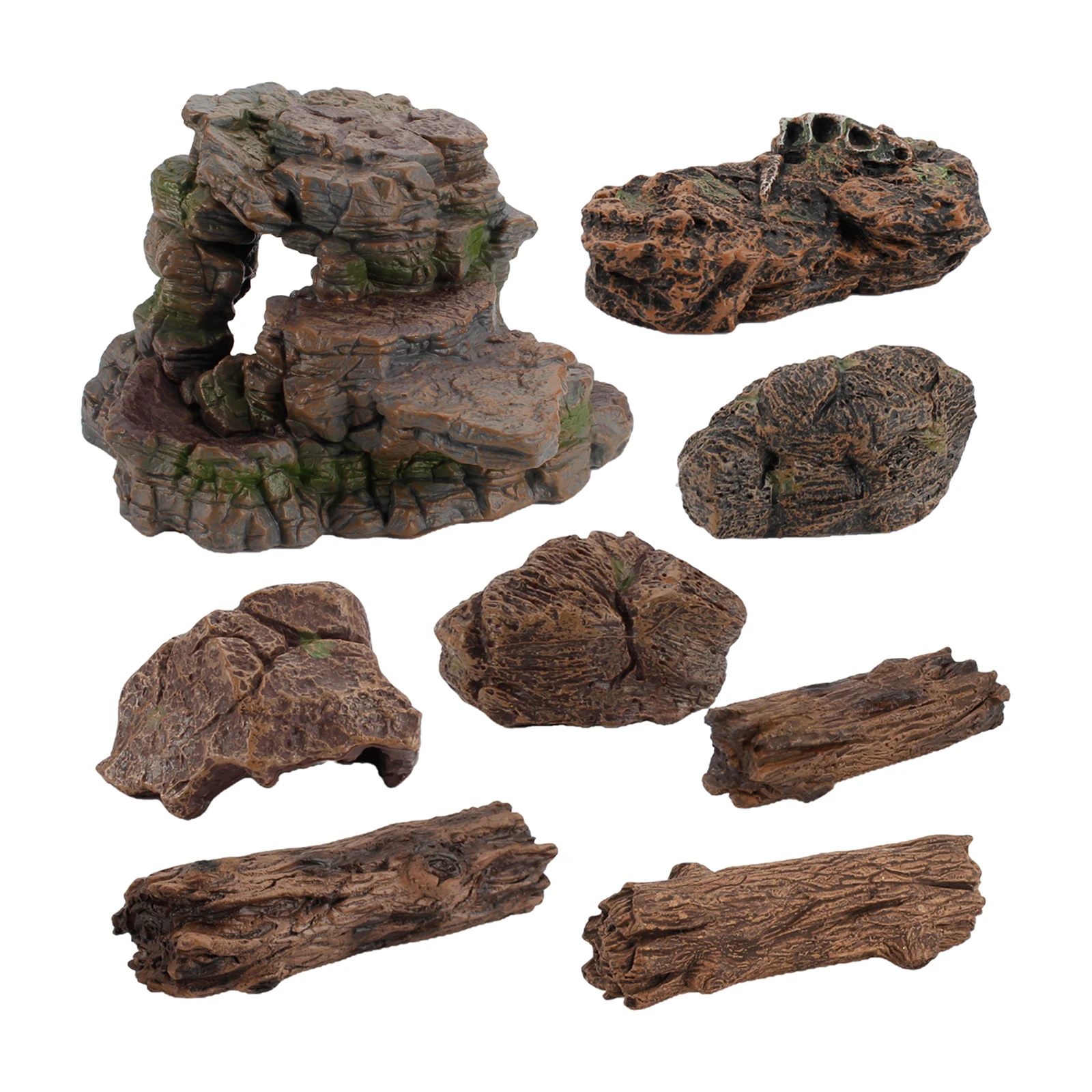 Scene Making Stone Tree Trank Model Diorama DIY Mountain Rock Platform Material Dinosaur World Sand Table Building Layout