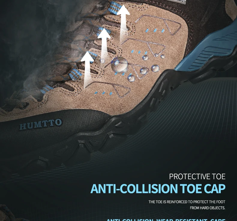 Humtto Rutschfeste Outdoor-Wanderschuhe für Herren, atmungsaktive Kletterschuhe für Damen, Sport-Sneaker, Trekking- und Jagdstiefel, Tourismus- und taktische Schuhe – Detail 11