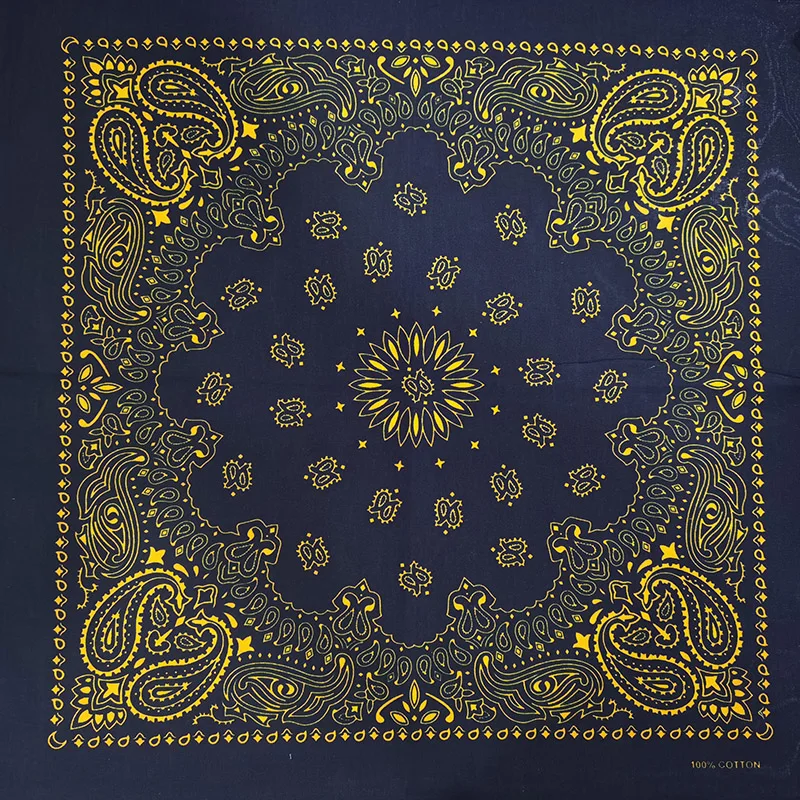 Neue Mode Hip Hop 100% Baumwolle Bandana Quadrat Schal 55 cm * 55 cm Schwarz Rot Paisley Stirnband Gedruckt für Frauen/Männer/Jungen/Mädchen