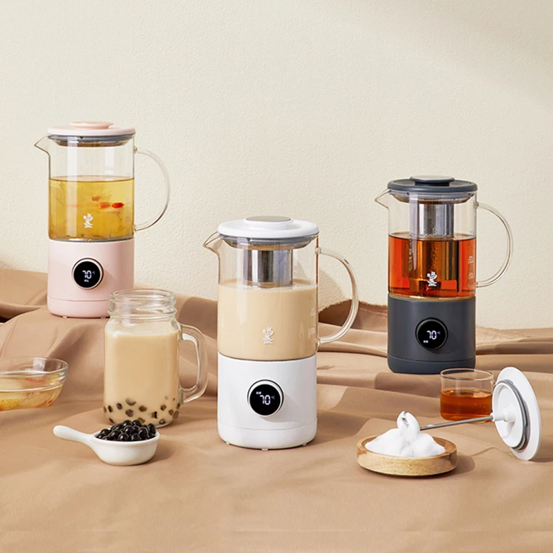 500ml Multictional Milk Tea Machine Portable Coffee Maker Automatic Milk Frother Home Health Pot Electric kettle Blender 220V