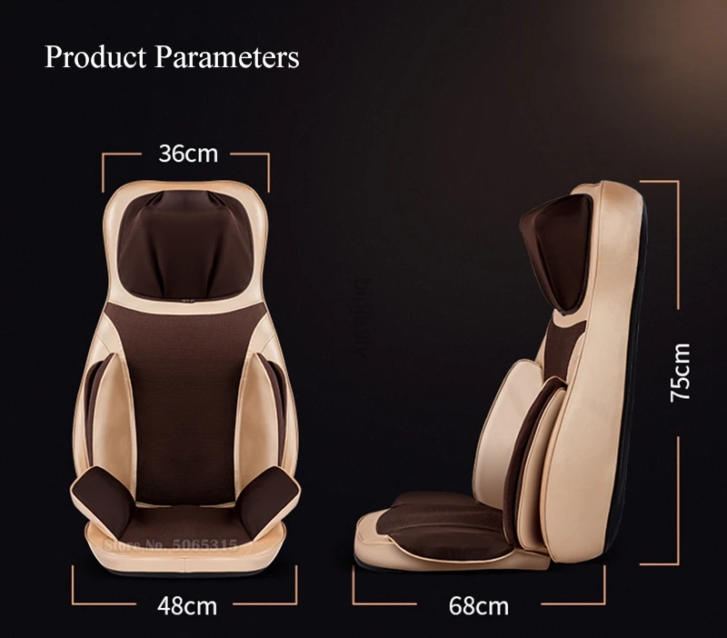 2019 Latest Electric full body Airbag massage cushion Shiatsu Kneading roller massage pad Heating vibration massage chair