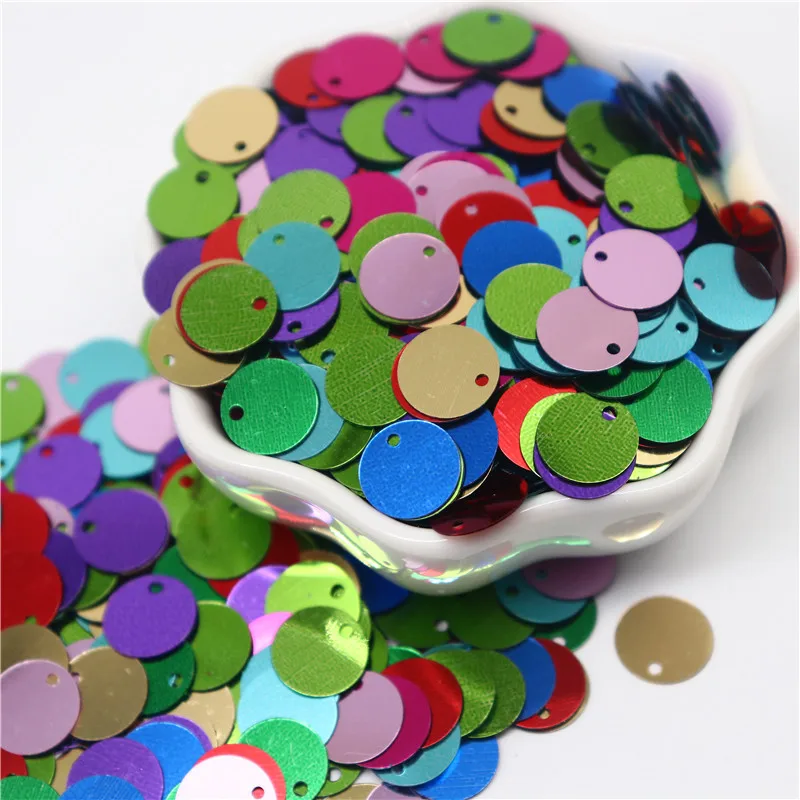 Sequin 20mm PVC Flat Round Loose Sequins 2cm Paillettes Sewing Craft DIY Accessories for Garment Lentejuelas Para Coser