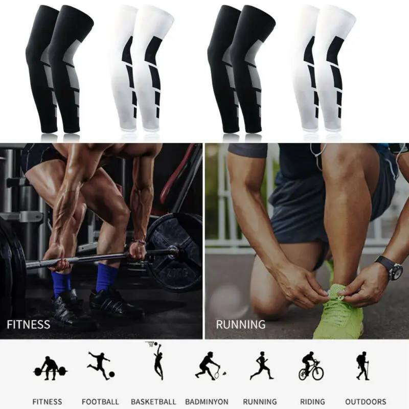 1Pc Compression Long Socks Men Women Knee Fitness Knee Pad Anti Slip Support Thigh Long Stockings Leg Thigh Sleeve