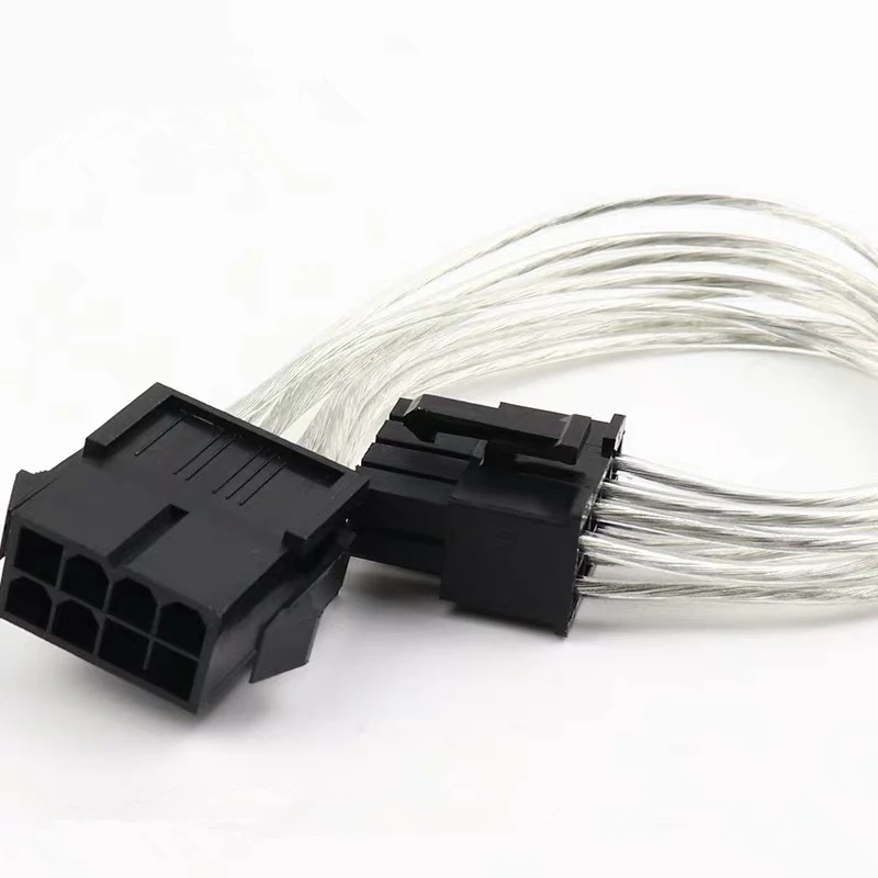 8 Pin Male to 8Pin Female Power Supply Adapte cable CPU extension cord Tinned copper wire Support high-power graphics card 8 Pin