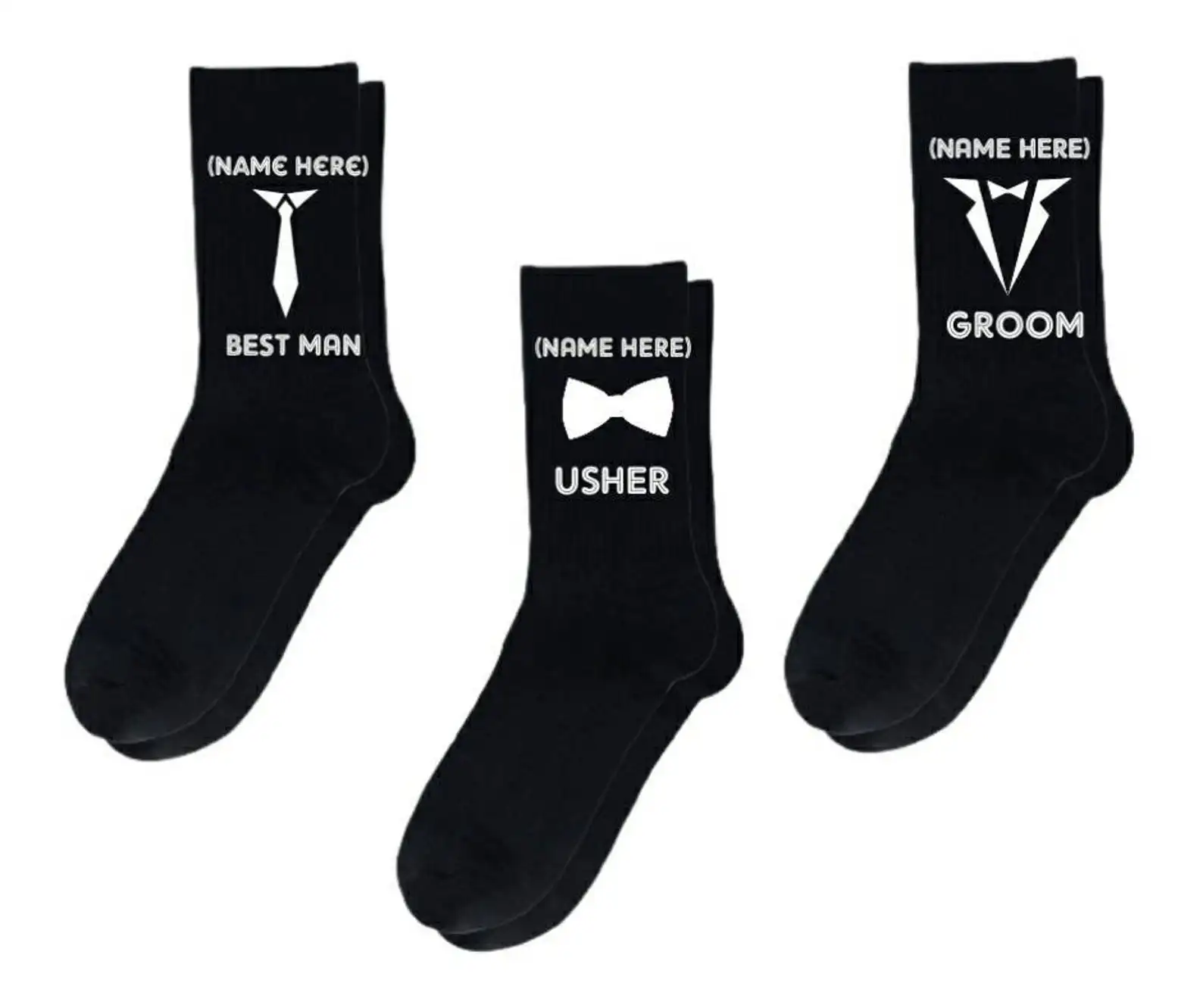 Personalized Wedding Socks Groom Socks Best Man Socks Custom Wedding Gift for Father of the Bride Father of the Groom Socks