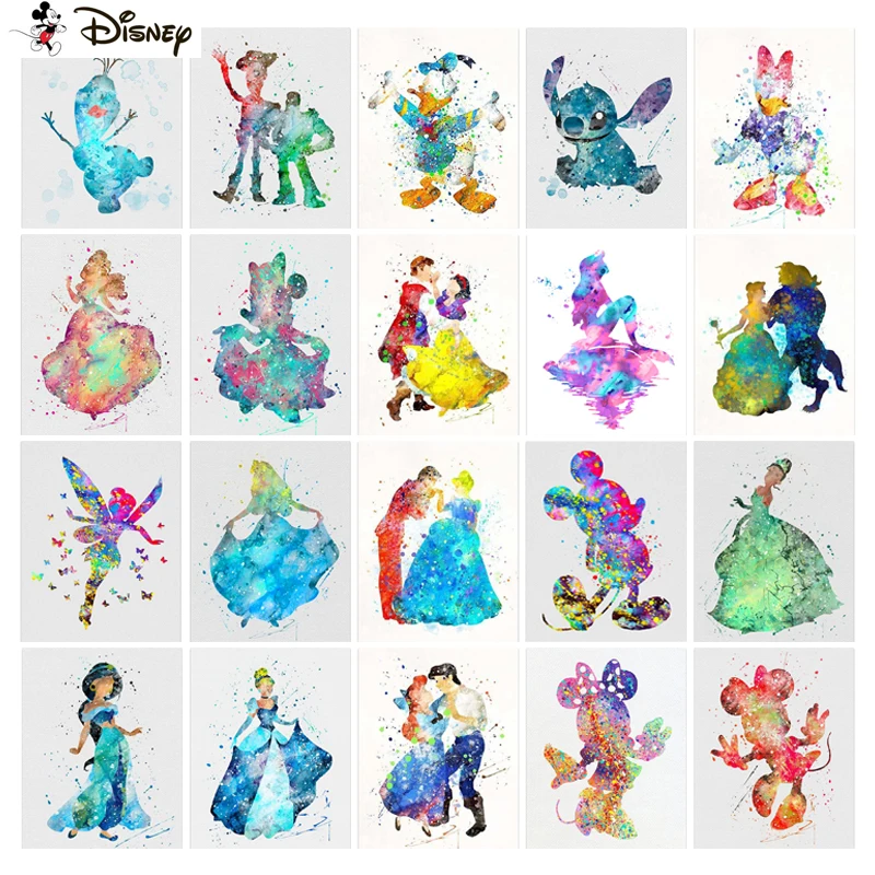 Disney 5D รูปแบบเพชร Rhinestone เย็บปักถักร้อย Diy ภาพวาดเพชร Cross Stitch "การ์ตูน Mickey Mouse" เย็บปักถักร้อยเพชร