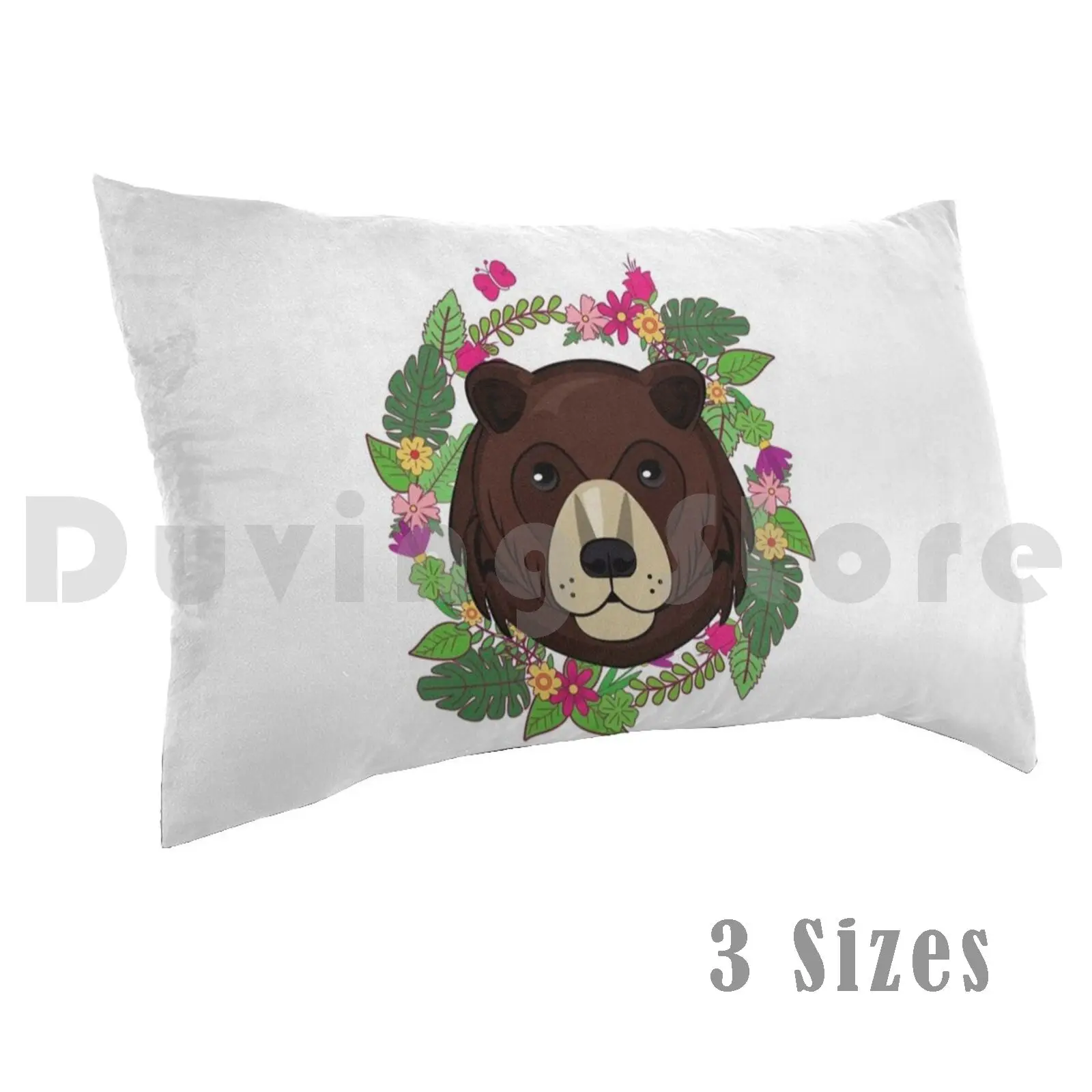 BearPillow case Bear Cute Animal Bara Bear Pride Bears Bobobear Cub Art Comics