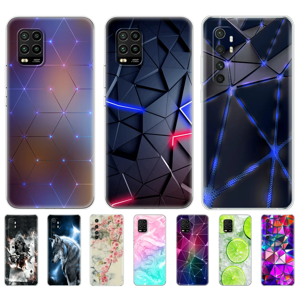 Para xiaomi mi nota 10 lite caso 6.47 "mi 10 lite capa de silicone macio tpu note10 lite telefone volta escudo mi 10 lite amortecedor funda saco