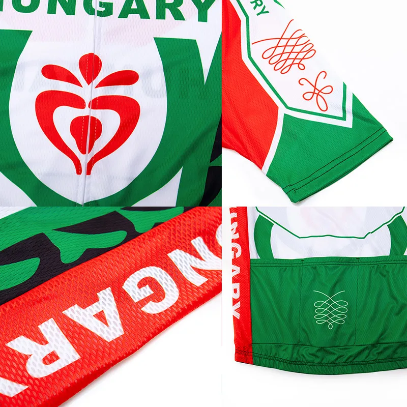 Crossrider 2025 Team HUNGARY Cycling Jersey MTB Bicycle Clothing Bike Wear Clothes Men\'s Short GEL Bib Sets Maillot Culotte Suit