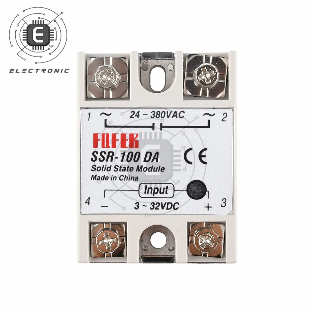 SSR-100DA SSR-75DA SSR-60DA SSR-50DA SSR-40DA SSR-25DA SSR-10DA تتابع الحالة الصلبة DC مرحلة تتابع التحكم وحدة تبديل