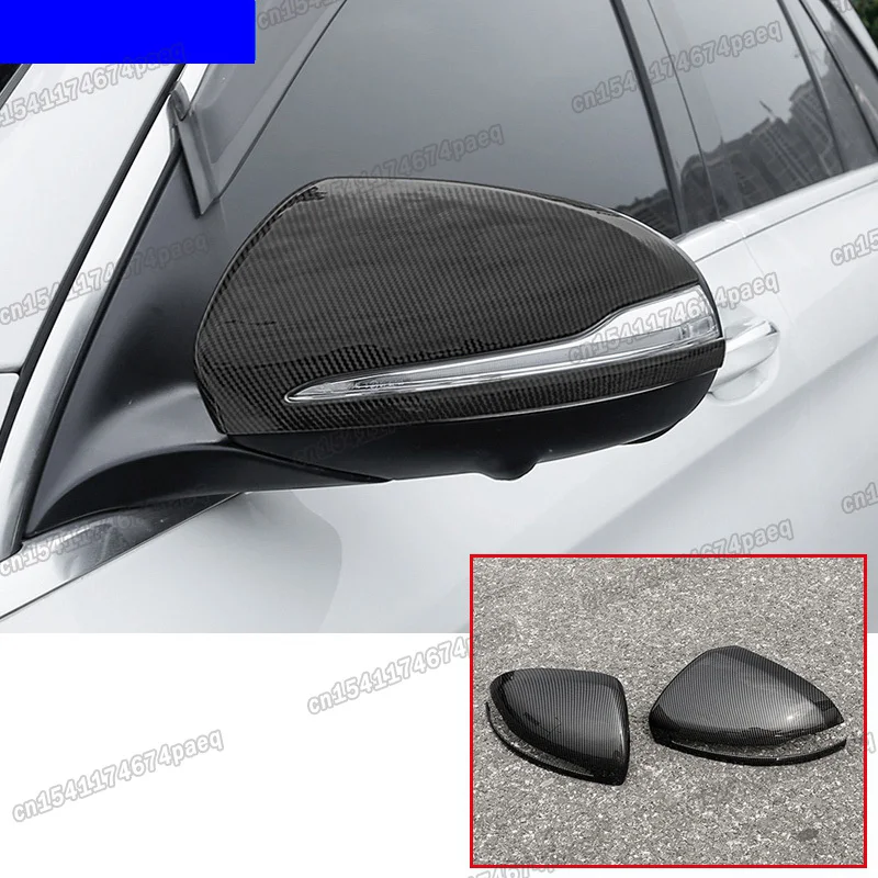 carbon fiber car rearview cover anti scratch protector trims for mercedes benz CLA class 2019 2020 2021 2022 C118 220 200 45 s