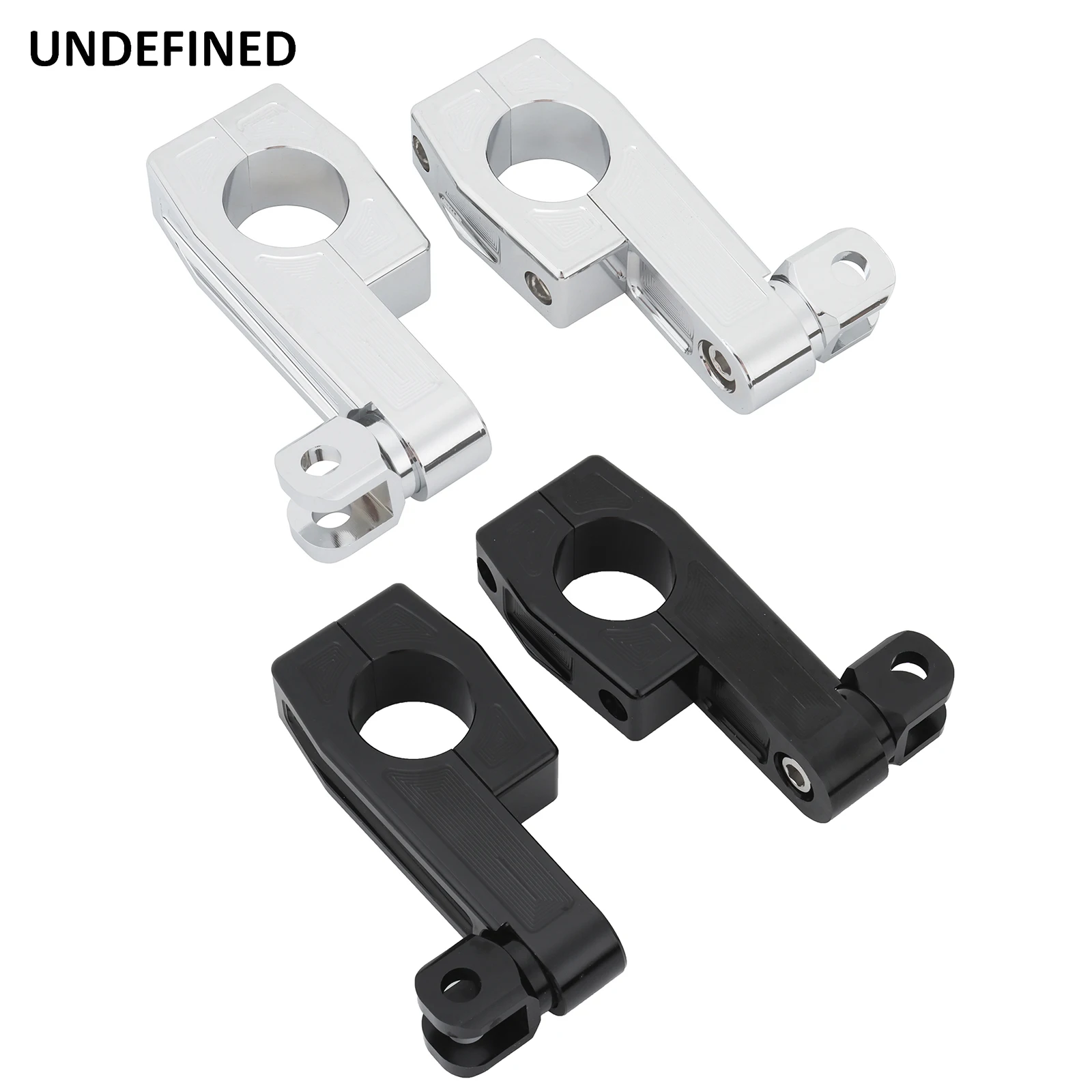 

1" & 1-1/4" & 1-1/2" Highway Foot Pegs Long Engine Guard Mount Footrest Peg Clamp Kits For Harley Kawasaki W800 Vulcan 900 Rebel