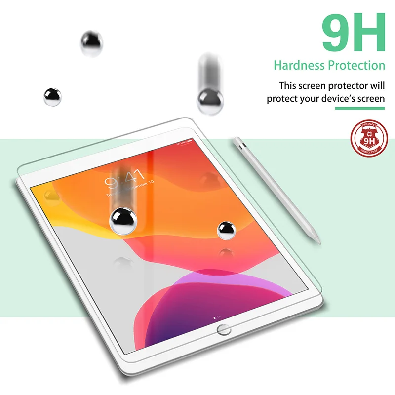 Dành Cho iPad 7 8 9th 10.2 Tấm Bảo Vệ Màn Hình 2022 iPad Pro 11 10th 10.9 Không Khí 5 4 Kính Cường Lực iPad 5 6th Pro 9.7 2 3 4th Mini 6 Bộ Phim