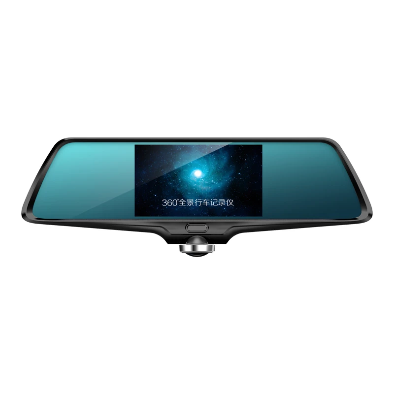 2021 Dual Lens Dashcam 360 view angle 5 inch touch screen HD 1080P car dvr rearview mirror car camera