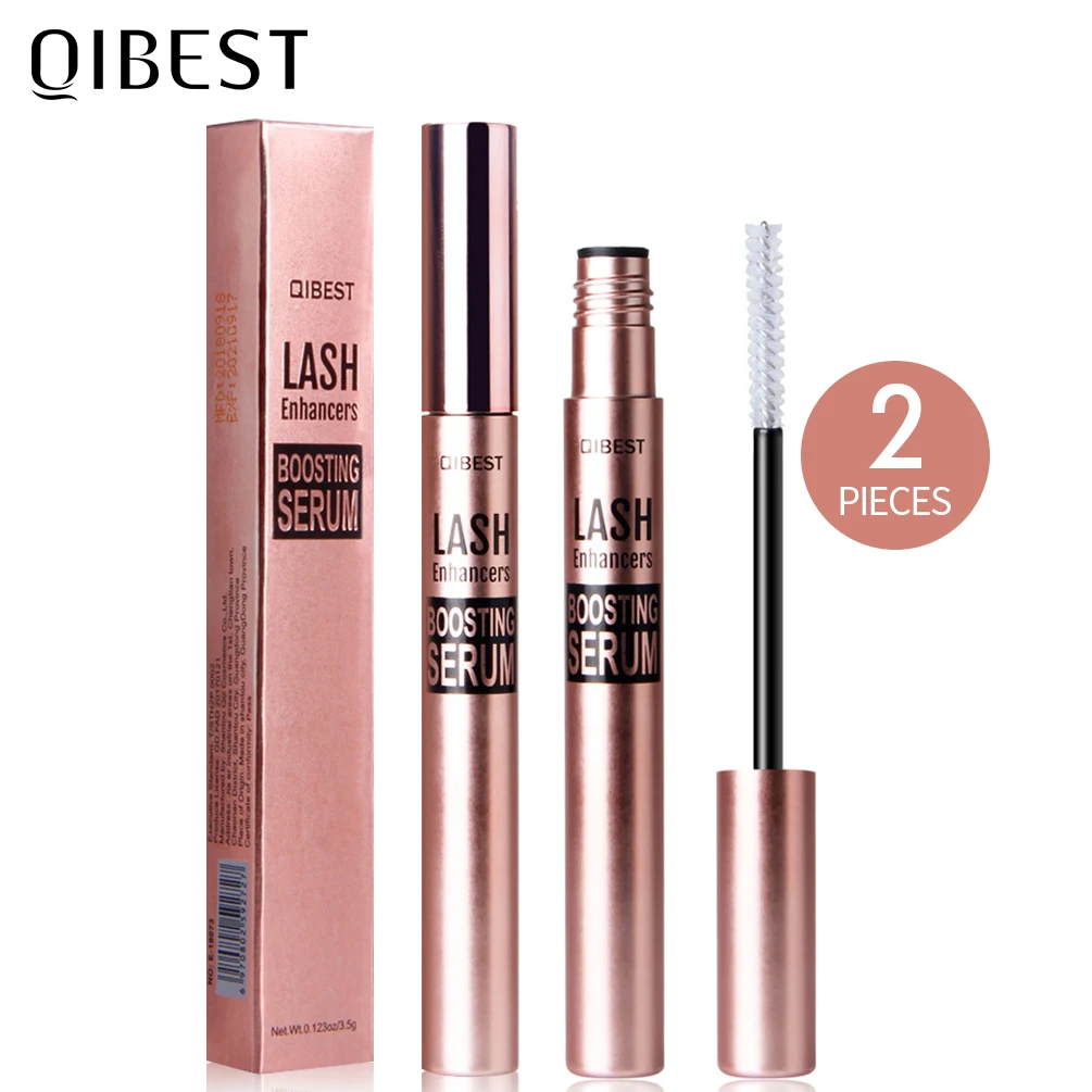 

QIBEST 2PC Eyelash Growth Serum EyeLash Care Thick Longer Curling Moisturizing Eyelash Nourishing For Eyelashes Enhancer Makeup