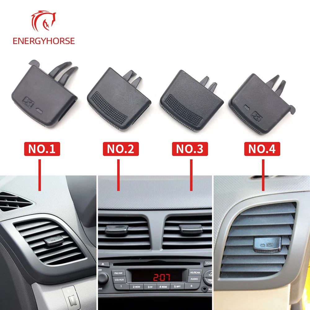 Center Air Duct Vent Air Nozzle Car AC Vent Outlet Tab Clip For Hyundai Verna Solaris Valves for Air Conditioning Nozzle