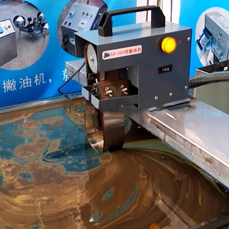 Imagem -04 - Mini Máquina Removedora de Óleo Portátil Correia de Aço Cnc 13l h Raspador de Óleo Desengordurante 220v 14w Máquina de Recuperação Separadora de Óleo-água
