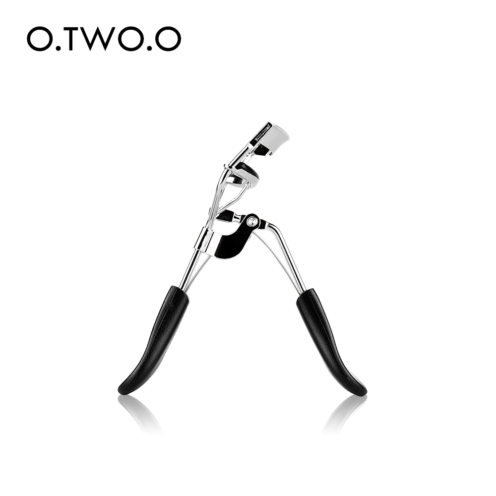 O.TWO.O Handle Eyelash Curler Eye Lashes Curling Clip Eyelash Cosmetic Makeup Tools Accessories Black Silver Color