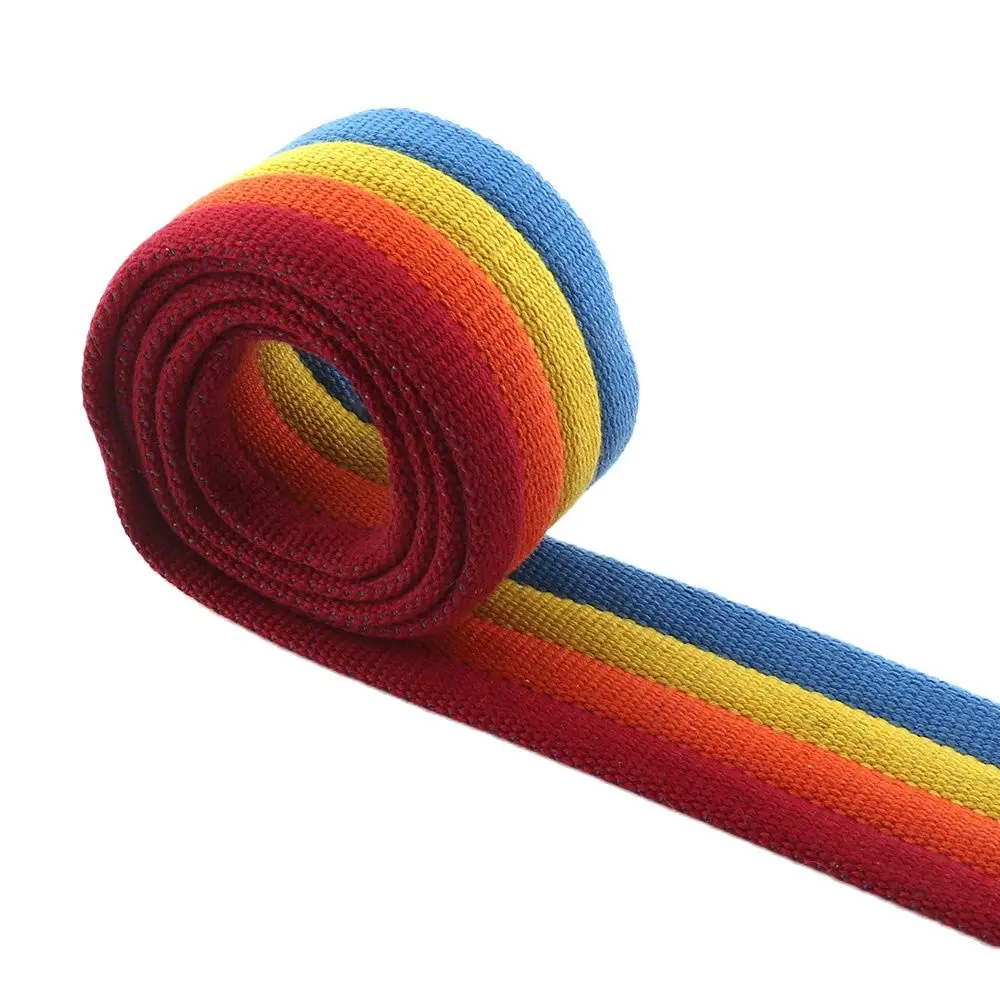 38MM Red Orange Yellow Blue polyester cotton canvas Webbing Belt Strap Garments High Quality Ribbon for DIY Clothes Accessories