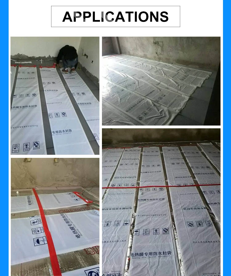 Saco impermeável plástico da selagem de 1m para o filme de aquecimento bonde da largura de 50cm especial para a telha de mármore do cimento anti-estática à prova de umidade