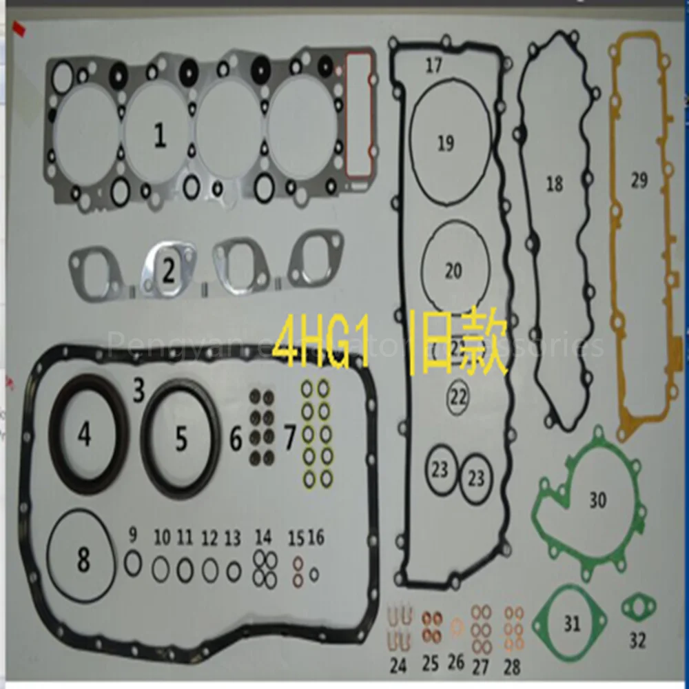 For 4HF1 4HG1 4HK1 Engine 5-87817248-0 1-12251-036 Connecting Rod Brass Sleeve Piston Ring Overhaul Kit Cylinder Liner Excavator