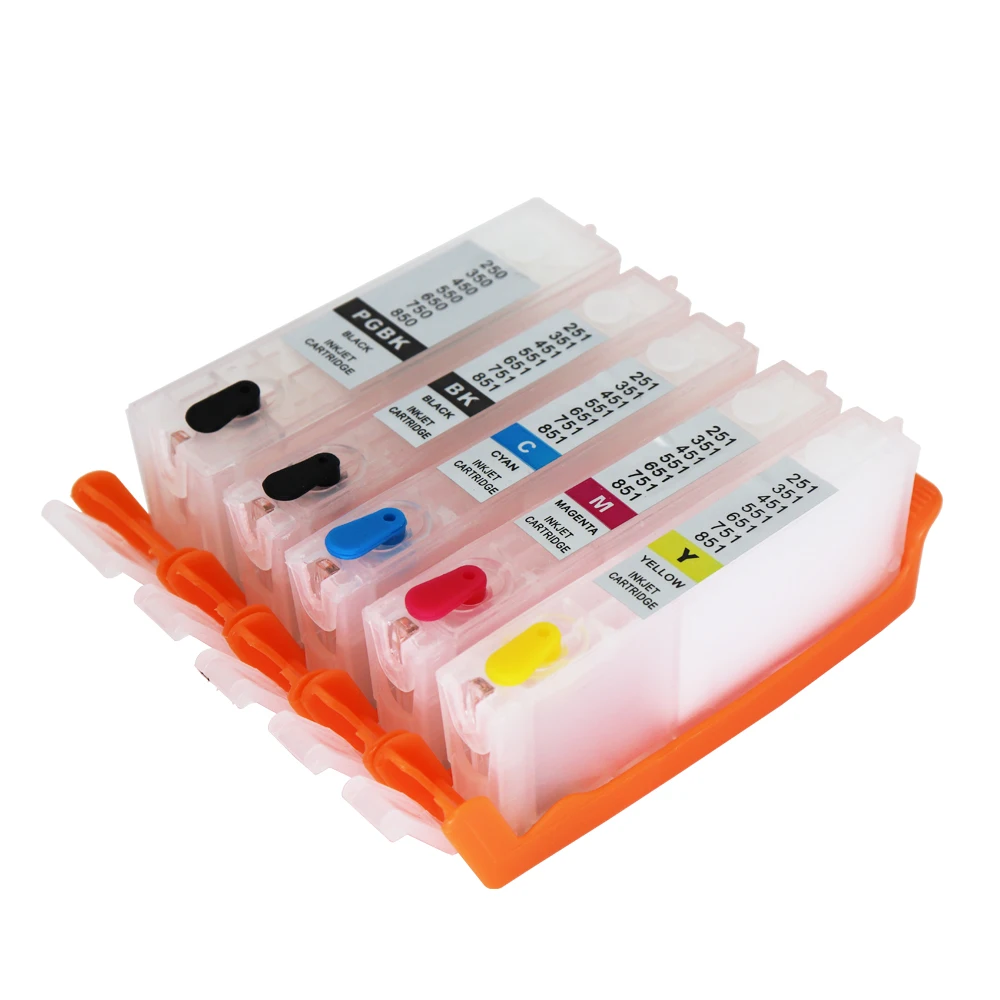 PGI-550 CLI-551 Refillable Ink Cartridge with ARC Chips For CANON MG5450 MG5550 MG6450 IP7250 MX925 MX725 IX6850 PGI550 CLI551